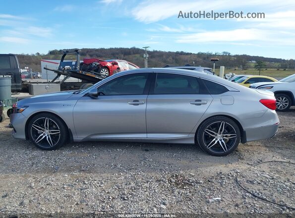 1HGCV3F94NA010927 2022 HONDA ACCORD HYBRID Silver Widok wnętrza 360 stopni