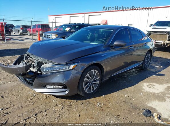 1HGCV3F96LA002003 2020 HONDA ACCORD HYBRID Серый Передняя левая четверть
