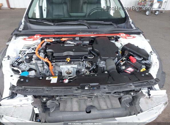 1HGCV3F97LA008974 2020 HONDA ACCORD HYBRID White Widok z tyłu