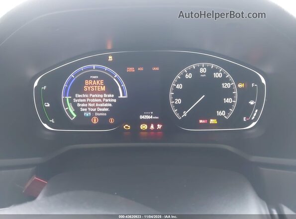 1HGCV3F97LA008974 2020 HONDA ACCORD HYBRID White Widok tylnych siedzeń