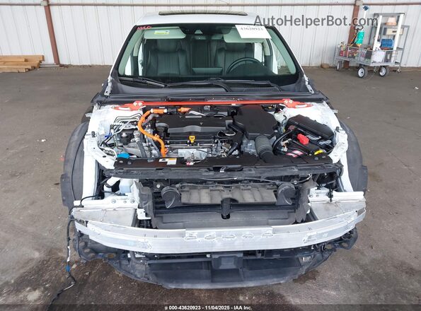 1HGCV3F97LA008974 2020 HONDA ACCORD HYBRID White Widok deski rozdzielczej