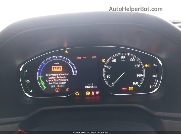 1HGCV3F97LA008974 2020 HONDA ACCORD HYBRID White Widok wnętrza 360 stopni