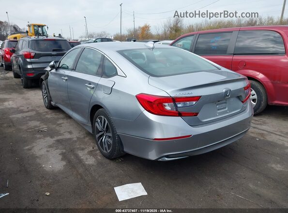 1HGCV3F9XKA007266 2019 HONDA ACCORD HYBRID Silver Задня ліва чверть