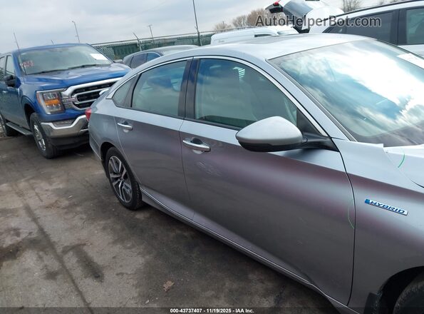 1HGCV3F9XKA007266 2019 HONDA ACCORD HYBRID Silver Панорамний вид салону 360°