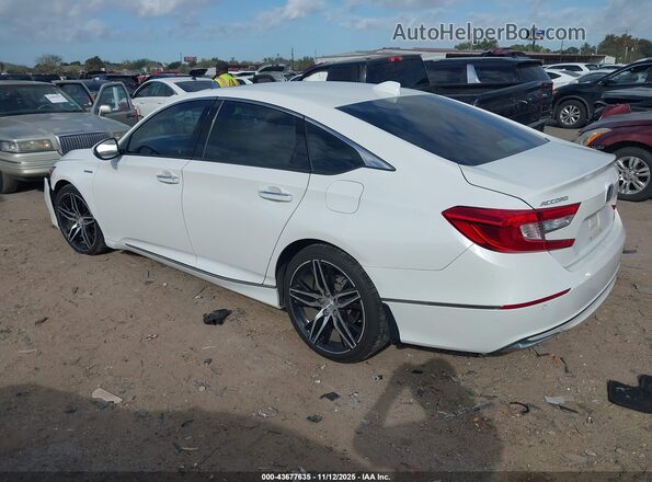 1HGCV3F9XNA029675 2022 HONDA ACCORD HYBRID Белый Задняя левая четверть