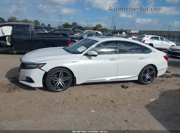 1HGCV3F9XNA029675 2022 HONDA ACCORD HYBRID Белый Панорамный вид салона 360°