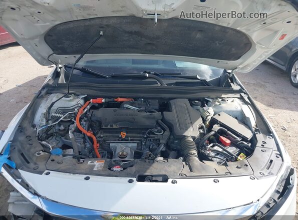 1HGCV3F9XNA029675 2022 HONDA ACCORD HYBRID Белый Вид сзади