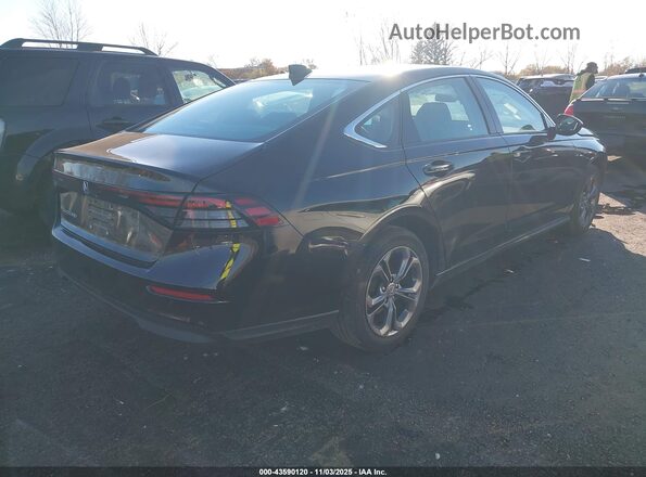 1HGCY1F36PA028663 2023 HONDA ACCORD Черный Задняя правая четверть