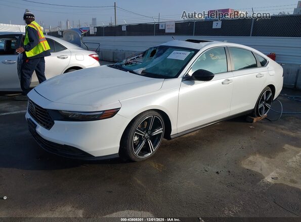 1HGCY2F50SA005167 2025 HONDA ACCORD HYBRID Белый Передняя левая четверть