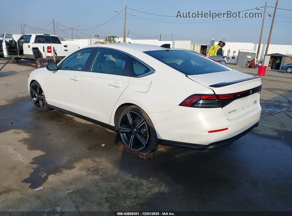 1HGCY2F50SA005167 2025 HONDA ACCORD HYBRID Белый Задняя левая четверть