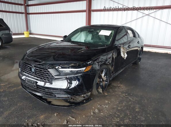 1HGCY2F71SA043038 2025 HONDA ACCORD HYBRID Black Przód lewy