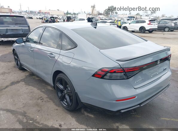 1HGCY2F76PA036786 2023 HONDA ACCORD HYBRID Серый Задняя левая четверть