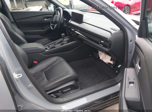1HGCY2F76PA036786 2023 HONDA ACCORD HYBRID Серый Вид салона спереди