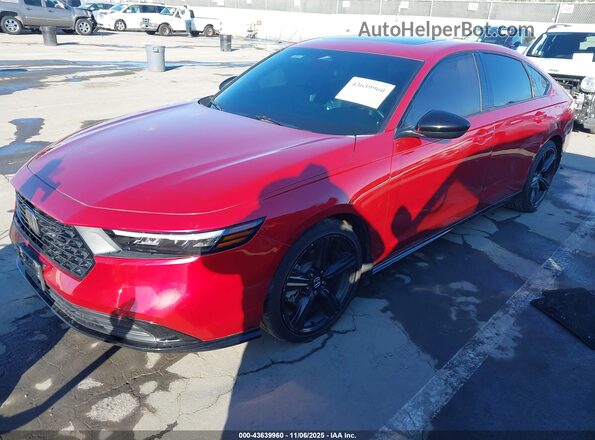1HGCY2F77RA076040 2024 HONDA ACCORD Красный Передняя левая четверть