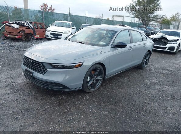 1HGCY2F78SA049760 2025 HONDA ACCORD HYBRID Серый Передняя левая четверть