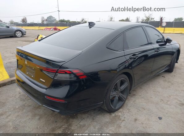 1HGCY2F79RA042567 2024 HONDA ACCORD HYBRID Черный Задняя правая четверть