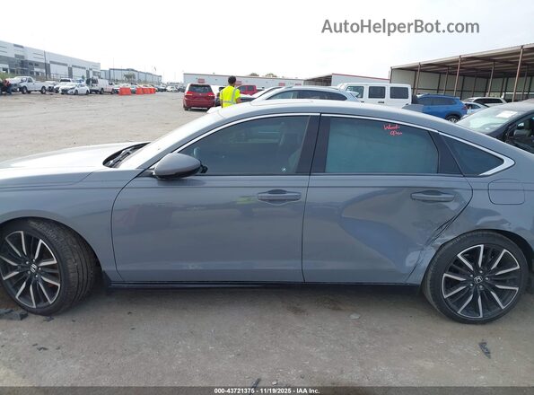 1HGCY2F80PA047209 2023 HONDA ACCORD HYBRID Gray Սալոնի 360 աստիճան տեսք