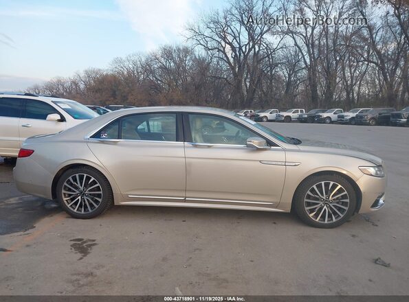 1LN6L9SP2H5611285 2017 LINCOLN CONTINENTA Бежевый Вид задней части салона