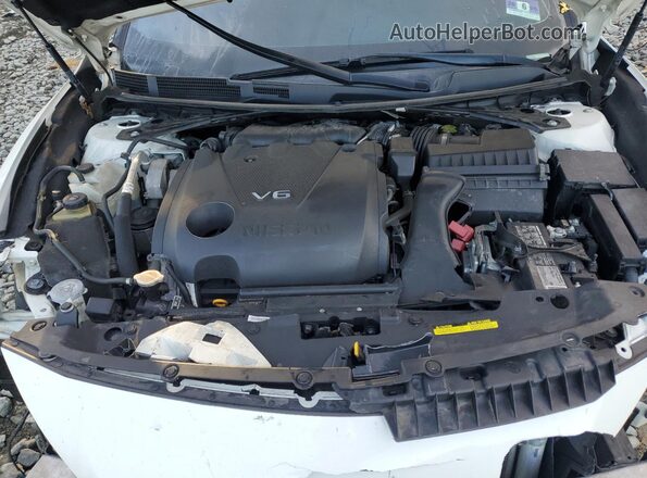 1N4AA6AV7KC373767 2019 NISSAN MAXIMA Белый Вид задней части салона
