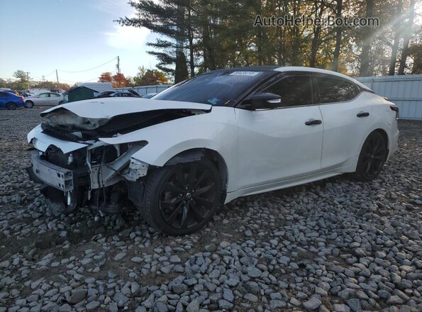 1N4AA6AV7KC373767 2019 NISSAN MAXIMA Белый Передняя левая четверть