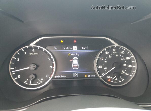 1N4AA6CV6PC511254 2023 NISSAN MAXIMA Белый Вид щитка приборов