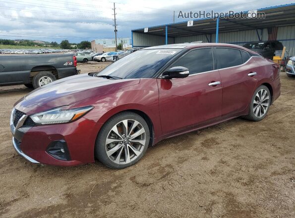 1N4AA6FV3MC501434 2021 NISSAN MAXIMA PLATINUM Темно-бордовый Передняя левая четверть