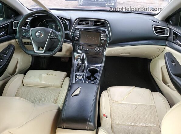 1N4AA6FV3MC501434 2021 NISSAN MAXIMA PLATINUM Темно-бордовый Вид панели приборов