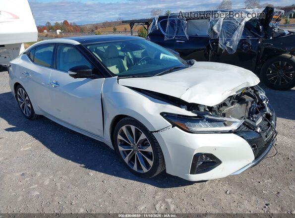 1N4AA6FVXLC384563 2020 NISSAN MAXIMA PLATINUM White Przód prawy