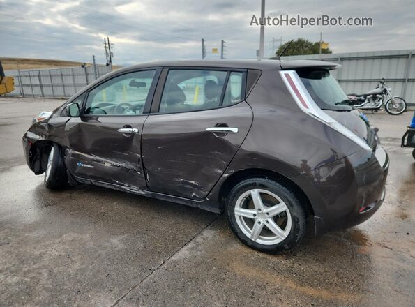 1N4AZ0CP7GC305271 2016 NISSAN LEAF Коричневый Задняя левая четверть