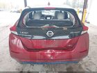 2018 Nissan Leaf Sl Красный vin: 1N4AZ1CP9JC313594
