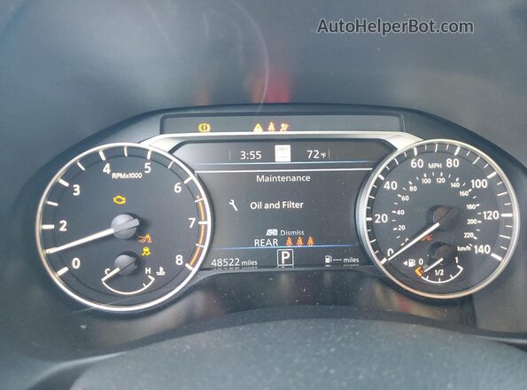 1N4BL4DV5PN423401 2023 NISSAN ALTIMA Черный Вид щитка приборов