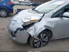2017 Nissan Leaf Sv Серебряный vin: 1N4BZ0CP1HC308897