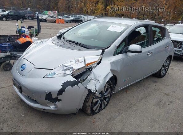 1N4BZ0CP1HC308897 2017 NISSAN LEAF Серебряный Передняя левая четверть