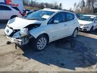 2016 Nissan Leaf S White vin: 1N4BZ0CP3GC313792