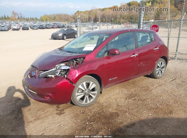 1N4BZ0CP5HC308661 2017 NISSAN LEAF Red Przód lewy
