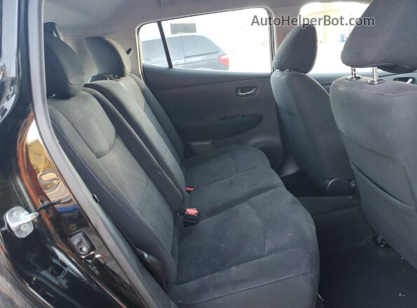 1N4BZ0CP9GC301291 2016 NISSAN LEAF Black Widok wnętrza z tyłu
