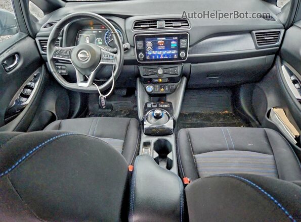 1N4CZ1CV2PC558933 2023 NISSAN LEAF Gray Вид панелі приладів