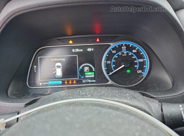 1N4CZ1CV2PC558933 2023 NISSAN LEAF Gray Вид щитка приладів