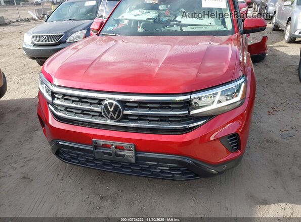 1V2BR2CA5NC534663 2022 VOLKSWAGEN ATLAS Красный Вид задней части салона