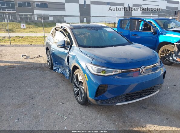 1V2JSPE89SC009236 2025 VOLKSWAGEN ID.4 Blue Przód prawy