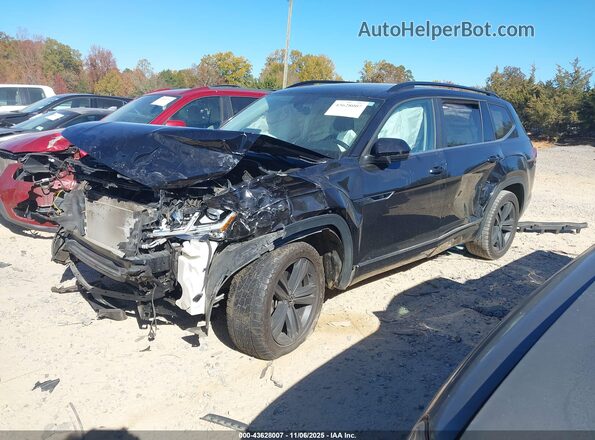 1V2PR2CA4MC511251 2021 VOLKSWAGEN ATLAS Черный Передняя левая четверть