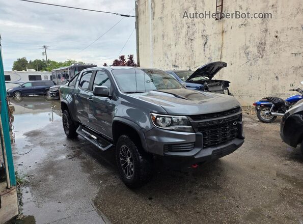 1GCGTEEN1M1127427 2021 CHEVROLET COLORADO Серый Задняя левая четверть
