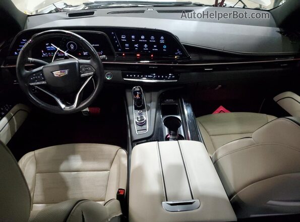 1GYS4PKL0MR407616 2021 CADILLAC ESCALADE Белый Вид щитка приборов
