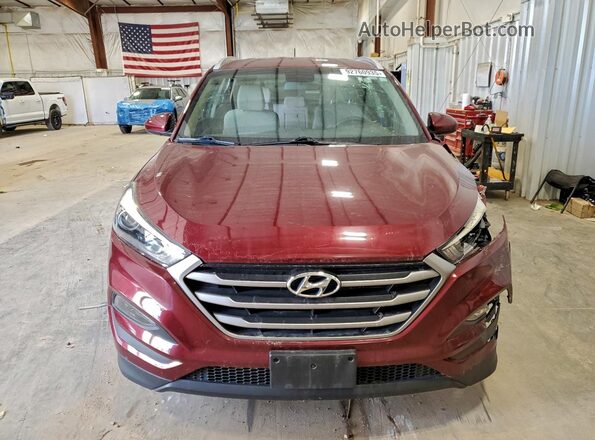 KM8J3CA4XHU350184 2017 HYUNDAI TUCSON Maroon Вид ззаду