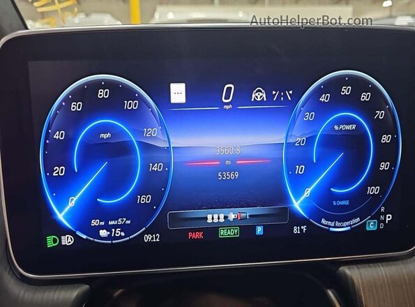 4JGGM2BBXPA016543 2023 MERCEDES-BENZ EQE Серый Вид щитка приборов