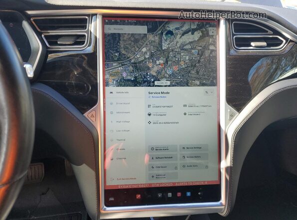 5YJSA1E11GF156217 2016 TESLA MODEL S Синий Вид задних сидений