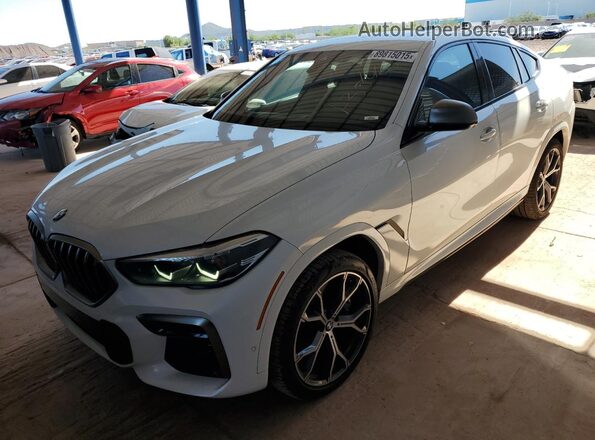 5UXCY8C0XN9J38713 2022 BMW X6 Белый Задняя левая четверть