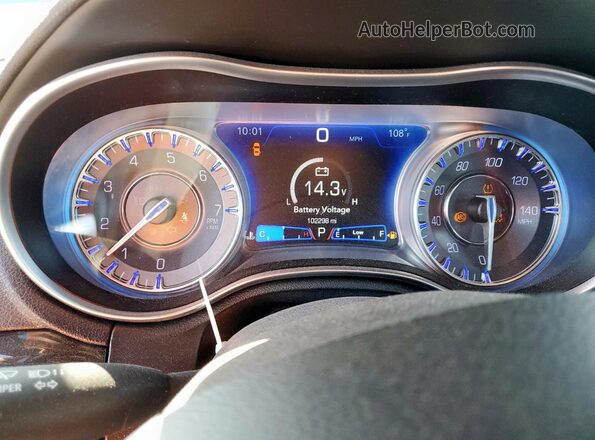 2C3CCABGXMH585504 2021 CHRYSLER 300 Gray ხელსაწყოთა პანელის ხედი