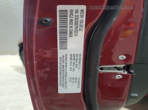 2C3CCASG7PH707210 2023 CHRYSLER 300 Burgundy Շարժիչի բաժամունքի տեսք