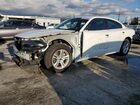 2022 Dodge Charger Sxt White vin: 2C3CDXBG1NH197370